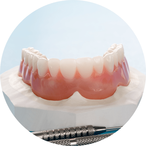 Loose dentures page dentures model example