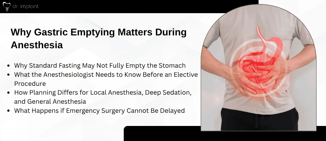 Anesthesia, Gastric Emptying, and Aspiration Risk
