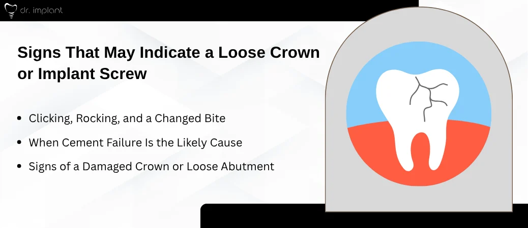 Clues That Point to a Loose Crown or Screw