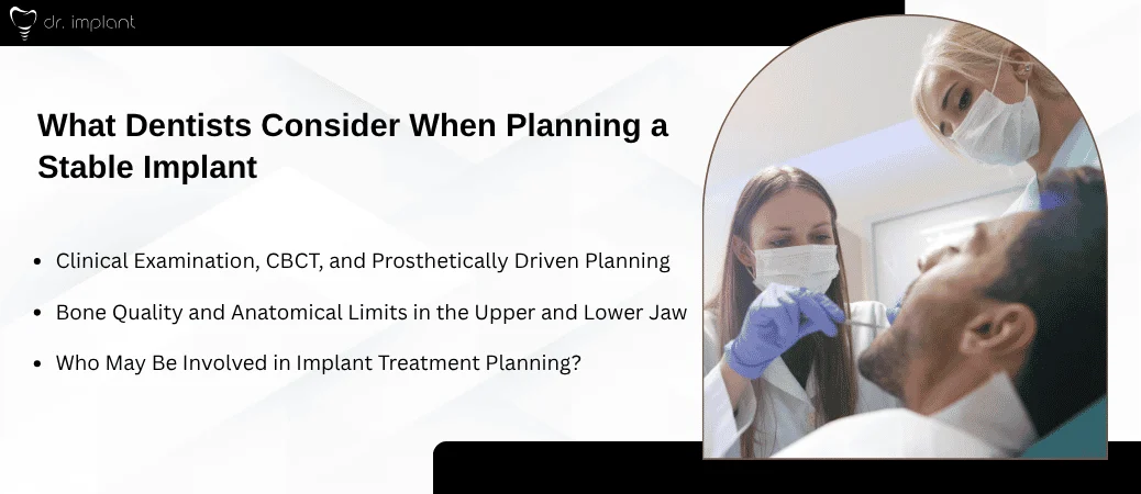 How Dentists Plan a Stable Implant in Each Location