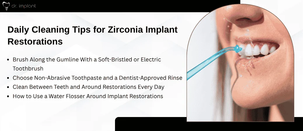 How Should You Clean a Zirconia Implant Restoration at Home